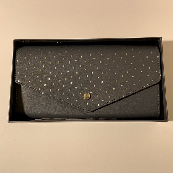 Kikki K Grey & Gold Travel Wallet - NWOT - original packaging - Picture 10 of 11